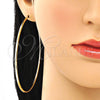 Argolla Extra Grande 02.170.0156.80 Oro Laminado, Pulido, Tono Dorado