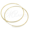 Argolla Extra Grande 02.170.0156.80 Oro Laminado, Pulido, Tono Dorado