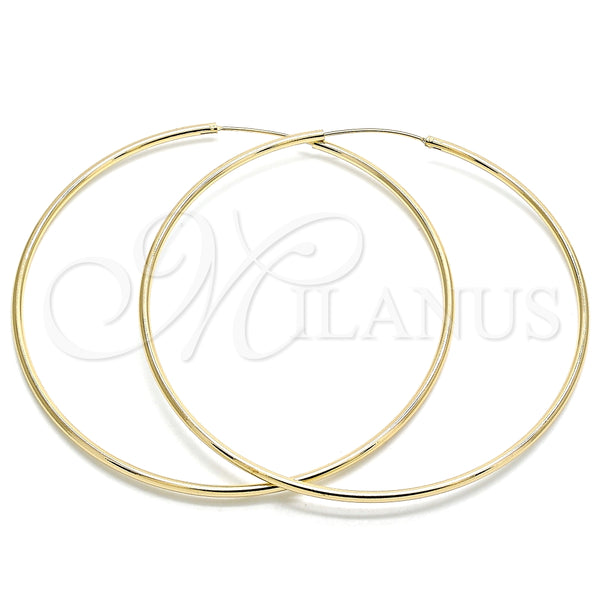 Argolla Extra Grande 02.170.0156.80 Oro Laminado, Pulido, Tono Dorado