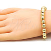 Pulsera Elegante 03.93.0016.08 Oro Laminado, Pulido, Tono Dorado (08 MM Thickness, 8 Inches Length)