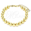 Pulsera Elegante 03.93.0016.08 Oro Laminado, Pulido, Tono Dorado (08 MM Thickness, 8 Inches Length)