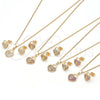 Juego de Arete y Dije de Adulto 10.156.0246.2 Oro Laminado, Diseño de Candado y Corazón, con Granate Micro Pave, Pulido, Tono Dorado