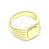 Anillo Infantil 01.185.0013.05 Oro Laminado, Pulido, Tono Dorado (Size 5)