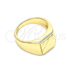 Anillo Infantil 01.185.0014.04 Oro Laminado, Pulido, Tono Dorado (Size 4)