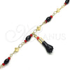 Pulsera de Dije 03.213.0096.06 Oro Laminado, Pulido, Tono Dorado (05 MM Thickness, 6 Inches Length)