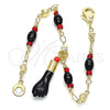 Pulsera de Dije 03.213.0096.06 Oro Laminado, Pulido, Tono Dorado (05 MM Thickness, 6 Inches Length)