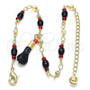Tobillera de Dije 03.213.0096.10 Oro Laminado, Pulido, Tono Dorado (05 MM Thickness, 10 Inches Length)