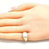 Anillo Infantil 01.185.0015.02 Oro Laminado, Pulido, Tono Dorado (Size 2)