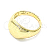 Anillo Infantil 01.185.0015.04 Oro Laminado, Pulido, Tono Dorado (Size 4)
