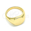 Anillo Infantil 01.185.0015.04 Oro Laminado, Pulido, Tono Dorado (Size 4)