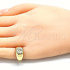 Anillo Infantil 01.185.0016.03 Oro Laminado, Pulido, Tono Dorado (Size 3)