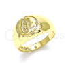 Anillo Infantil 01.185.0016.03 Oro Laminado, Pulido, Tono Dorado (Size 3)
