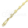 Pulsera Elegante 03.326.0013.07 Oro Laminado, Diseño de Elefante, Pulido, Tono Dorado (06 MM Thickness, 7 Inches Length)