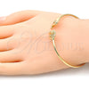Aro Individual 07.156.0070 Oro Laminado, Diseño de Elefante, con Blanca Micro Pave, Pulido, Tono Dorado (02 MM Thickness, One size fits all)
