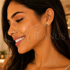Arete Dormilona 02.210.0411.1 Oro Laminado, Diseño de Elefante, con Multicolor Micro Pave, Pulido, Tono Dorado