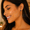 Arete Dormilona 02.63.2707.8 Oro Laminado, con Multicolor Cristal, Pulido, Tono Dorado