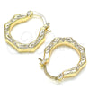 Argolla Pequeña 02.233.0027.20 Oro Laminado, Pulido, Tono Dorado