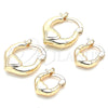 Argolla Pequeña 02.233.0028.15 Oro Laminado, Diseño de Corazón, Pulido, Tono Dorado