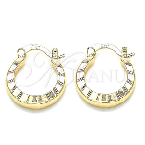 Argolla Pequeña 02.233.0032.20 Oro Laminado, Pulido, Tono Dorado