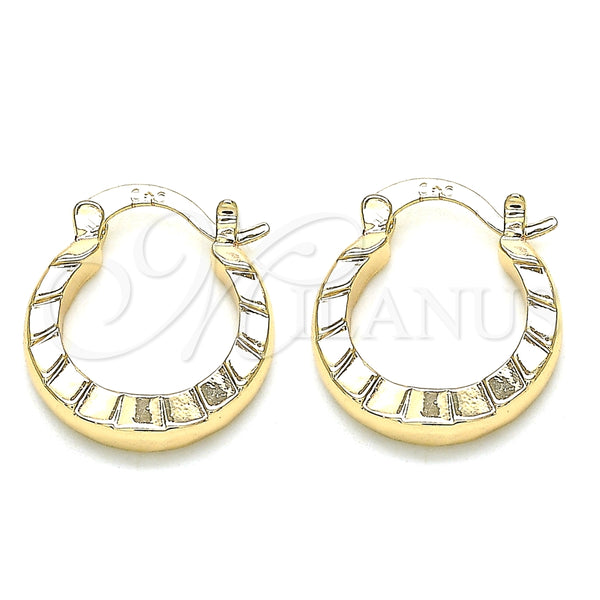 Argolla Pequeña 02.233.0032.20 Oro Laminado, Pulido, Tono Dorado