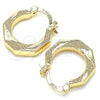 Argolla Pequeña 02.233.0033.20 Oro Laminado, Pulido, Tono Dorado