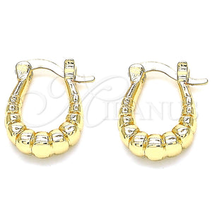 Argolla Pequeña 02.233.0034.12 Oro Laminado, Pulido, Tono Dorado