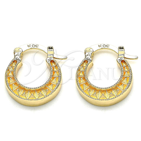 Argolla Pequeña 02.233.0038.15 Oro Laminado, Pulido, Tono Dorado