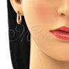 Argolla Pequeña 02.233.0039.15 Oro Laminado, Pulido, Tono Dorado