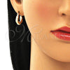 Argolla Pequeña 02.233.0042.15 Oro Laminado, Pulido, Tono Dorado