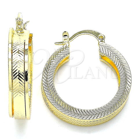 Argolla Pequeña 02.170.0315.25 Oro Laminado, Pulido, Tono Dorado
