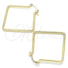 Argolla Mediana 02.170.0322.40 Oro Laminado, Pulido, Tono Dorado