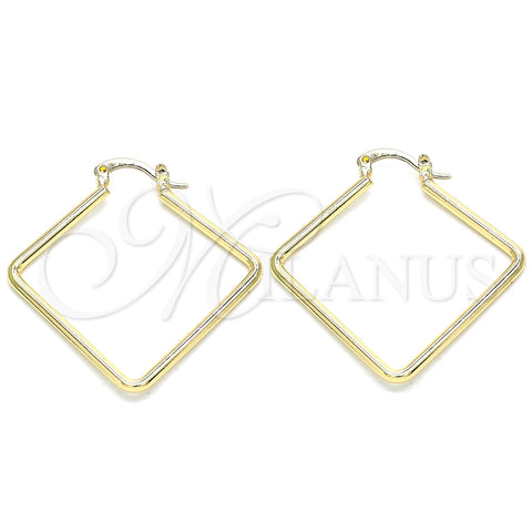 Argolla Mediana 02.170.0322.40 Oro Laminado, Pulido, Tono Dorado