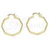 Argolla Mediana 02.170.0323.30 Oro Laminado, Pulido, Tono Dorado