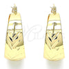 Argolla Mediana 02.170.0329.30 Oro Laminado, Diamantado, Tono Dorado