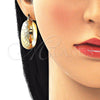 Argolla Mediana 02.170.0335.30 Oro Laminado, Mate, Tono Dorado