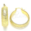 Argolla Mediana 02.170.0335.30 Oro Laminado, Mate, Tono Dorado