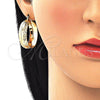 Argolla Mediana 02.170.0336.30 Oro Laminado, Diamantado, Tono Dorado