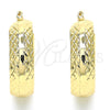 Argolla Mediana 02.170.0336.30 Oro Laminado, Diamantado, Tono Dorado