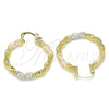 Argolla Mediana 02.170.0348.30 Oro Laminado, Pulido, Tres Tonos