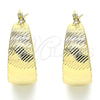 Argolla Pequeña 02.170.0361.20 Oro Laminado, Diamantado, Tono Dorado