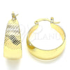 Argolla Pequeña 02.170.0361.20 Oro Laminado, Diamantado, Tono Dorado