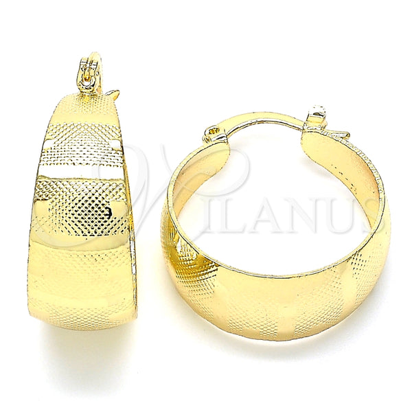 Argolla Pequeña 02.170.0362.20 Oro Laminado, Pulido, Tono Dorado