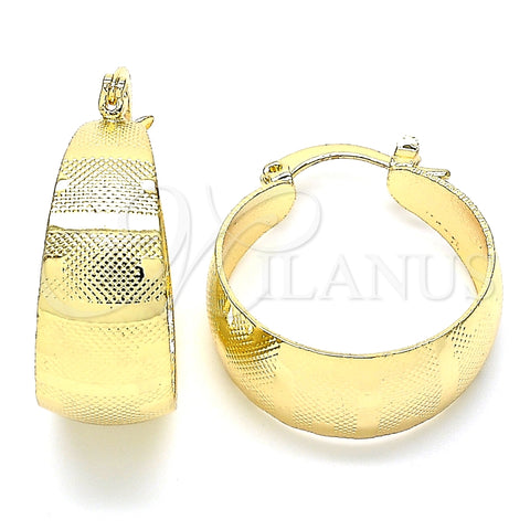 Argolla Pequeña 02.170.0362.20 Oro Laminado, Pulido, Tono Dorado