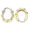 Argolla Pequeña 02.170.0368.20 Oro Laminado, Pulido, Tono Dorado