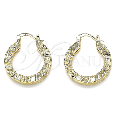 Argolla Pequeña 02.170.0370.25 Oro Laminado, Pulido, Tono Dorado