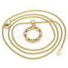 Collares con Dije 04.156.0335.1.20 Oro Laminado, Pulido, Tono Dorado (02 MM Thickness, 20 Inches Length)