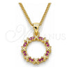 Collares con Dije 04.156.0335.1.20 Oro Laminado, Pulido, Tono Dorado (Grosor 02 MM, 20 Pulgadas de Largo)