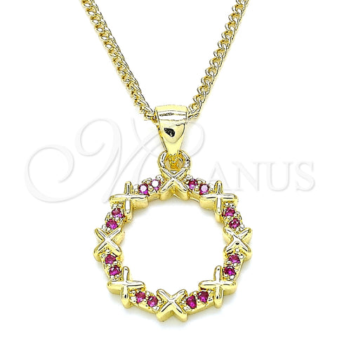 Collares con Dije 04.156.0335.1.20 Oro Laminado, Pulido, Tono Dorado (02 MM Thickness, 20 Inches Length)