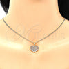 Collares con Dije 04.156.0336.20 Oro Laminado, Diseño de Corazón, con Blanca Micro Pave, Pulido, Tono Dorado (02 MM Thickness, 20 Inches Length)