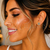 Arete Dormilona 02.156.0478.3 Oro Laminado, con Multicolor Micro Pave, Pulido, Tono Dorado